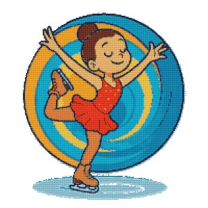 Ballerina girl - Cross stitch pattern