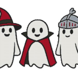 Ghosts Gather for Halloween - Cross stitch pattern