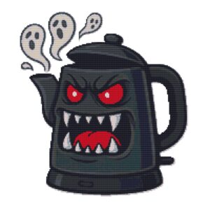 Kettle monster - Cross stitch pattern
