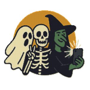 Selfie for Halloween - Cross stitch pattern