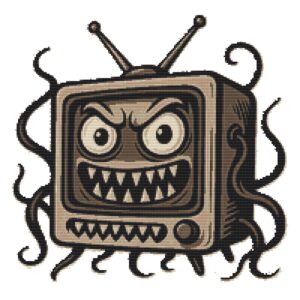 TV monster - Cross stitch pattern