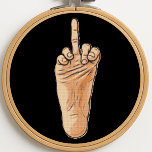 When you're really tired after workd - Cross stitch pattern PDF