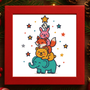 Cute animals - Cross stitch pattern PDF